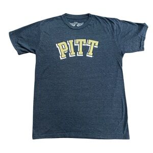 PITT Graphic T-Shirt Short Sleeve Unisex Medium Blue Soft